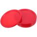 5 Pcs Lacrosse Accessories Gaming Room Air Hockey Pucks Game Supplies Ice Table Red Plastic