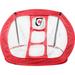 Golf Practice Net Indoor Chipping Square Folding Ball Supplies (red) Mini Golfing Man Game Hitting Nets Accessories Balls to Serve for outside Fiber