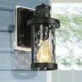 Black Outdoor Motion Sensor Lights Light Dusk to Dawn Wall Sconce Black Lantern Exterior Lighting
