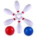 bowling games for kids indoor 1 Set Colorful Bowling Ball Kit Indoor Outdoor Sports Bowling Games Toy (White)