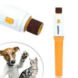 Ckraxd Dog Nail Grinder with 4 Different Heads - Battery Operated Suitable for Medium and Small Dogs and Cats with Hard or Thick Nails Requires 2 AA Batteries (batteries not included)