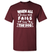 When All Else Fails Hug The Dog - Dog Slogans T-Shirt Novelty Dog T-Shirt