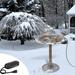 Ckraxd Heated Bird Bath Heater Pond Heaters for Outdoor In Winter Thermostatically Controlled Keep Water From Freezing Heated Water Troughs for Livestock Heater