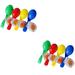 Educational Playthings 8 Pcs Spoon Egg Toy Gift Plastic Spoons Party Favors Child