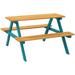 Outsunny Wooden Kids Picnic Table Set for Kids Aged 3-8 Years Old