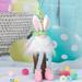 LSLJS Great Gifts for Less Easter Decorations Lighted Easter Gnomes Ornaments Cute Easter Bunny Doll Plush Faceless Dwarf Rudolph Dolls Basket Stuffers for Kids Spring Gnomes Decorations for Home