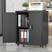 IKIMI Metal Garage Storage Cabinet Folding Filing Storage Cabinet Storage Locker Cabinet for Home Office School Garage