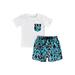 FOCUSNORM Fashion Toddler Baby Boy Casual Clothes Tops + Leopard Shorts 2pcs Summer Outfits