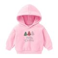 Elainilye Fashion Kids Christmas Sweatshirt Toddler Baby Boy s Girl s Hoodie Children s Casual Print Sweatshirt For The Baby Gift Pink