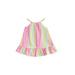 TheFound Toddler Baby Girls Dresses Sleeveless Off Shoulder Striped Print Casual Party Princess Dress Holiday Sundress