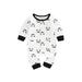jxxiatang Baby Halloween Jumpsuit Cartoon Printed Buttons Romper with Pockets