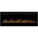 Prism 50 Inch Wall Mount Electric Fireplace With Driftwood Log Set - Black BLF5051 & LF50DWS-KIT