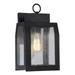 CHLOE Lighting MILTON Industrial-style 1 Light Textured Black Outdoor Wall Sconce 14 Tall