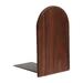 Hemoton Black Walnut Bookends Book Supports Rack Magazines Organizer Stand for Office and School - Round Head