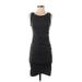 Leith Casual Dress - Bodycon: Gray Solid Dresses - Women's Size Small