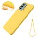 Matte liquid silicone cover for Nokia G22 - Yellow