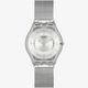 Swatch Metal Knit Quartz Silver Dial Silver Milanese Bracelet Ladies Watch SS08M100M