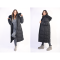 Maisie Longline Faux Fur Hooded Puffer Jacket