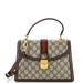 Gucci Bags | Gucci Ophidia Flap Top Handle Bag Gg Coated Canvas Small Brown | Color: Brown | Size: Os