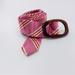J. Crew Accessories | J Crew 100% Silk O-Ring Belt Pink & Red Stripes Sz S/M Adjustable Preppy | Color: Pink/Red | Size: S/M