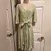 Lilly Pulitzer Dresses | Lilly Pulitzer Spring Green Wrap Dress Size Xs Midi Knit V Neck | Color: Green/Pink | Size: Xs