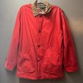 J. Crew Jackets & Coats | J Crew Barn Jacket Chore Coat 90s Vintage Red Plaid Flannel Lined Men's Medium | Color: Red | Size: M