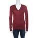 Gucci Tops | Gucci Red Cashmere V-Neck Sweater S | Color: Red | Size: S