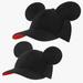 Disney Accessories | 2 Mickey Mouse Ears Hat Daddy & Me Adjustable Toddler And One Size Adult Hat | Color: Black/Red | Size: Osb