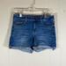 American Eagle Outfitters Shorts | American Eagle Midi Super Stretch Distressed Denim Shorts Women’s Size 4 | Color: Blue | Size: 4