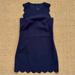 J. Crew Dresses | Jcrew Navy Scalloped Dress, 0p | Color: Blue | Size: 0p