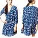 Anthropologie Dresses | Anthropologie Maeve Caravane Dress Tunic Drop Waist Blue White Xs | Color: Blue/White | Size: Xs