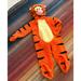 Disney Costumes | Fleece Tigger Costume Like New Disney’s Winnie The Pooh | Color: Black/Orange | Size: Youth 4 - 6