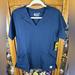 Carhartt Tops | Carhartt Force Modern Fit Twill V-Neck Blue Scrub Top Nwt Size Small | Color: Blue | Size: S