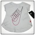 Nike Shirts & Tops | Nike Pink Sparkle Logo Toddler Girl Shortsleeve 2t | Color: Pink/White | Size: 2tg