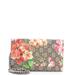Gucci Bags | Gucci Chain Wallet Blooms Print Gg Coated Canvas Green, Orange, Pink, Multicolor | Color: Silver | Size: Os