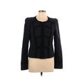 White House Black Market Jacket: Short Black Print Jackets & Outerwear - Women's Size 10