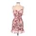 Nasty Gal Inc. Cocktail Dress: Pink Floral Dresses - Women's Size 6