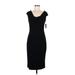 ECI Cocktail Dress - Midi: Black Solid Dresses - New - Women's Size 6