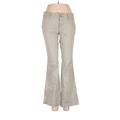 Arizona Jean Company Khakis - Mid/Reg Rise Flared Leg Boyfriend: Gray Bottoms - Women's Size 5