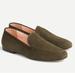 J. Crew Shoes | Nwt J. Crew Cecile Smoking Slipper Loafer In Olive Suede Flats | Color: Green | Size: 10