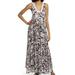 Free People Dresses | Free People X Intimately Tiers For You Sleeveless Floral Maxi Dress Black Pink M | Color: Black/Pink | Size: M