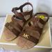 Michael Kors Shoes | Michael Kors Sandals Size 1 | Color: Brown/Gold | Size: 1bb