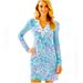 Lilly Pulitzer Dresses | Lilly Pulitzer Women Long Sleeve Harper Shift Dress Size Xs | Color: Blue | Size: Xs