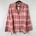 J. Crew Intimates & Sleepwear | J Crew Flannel Long-Sleeve Pajama Shirt In Blush Tartan Size Large | Color: Pink | Size: L