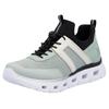 Slip-On Sneaker RIEKER SPORT, Damen, Gr. 37, grün (mint kombiniert), Textil, Lederimitat, sportlich, Schuhe Sneaker, Chunky Slipper, Freizeitschuh in veganer Verarbeitung, Topseller