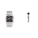 Diesel Herrenuhr Cliffhanger und Ohrringe Steel, Silber Edelstahl, Set