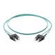 Corning Glasfaser Patchkabel 2 x 2.0 mm - Multimode Duplex: SC PC Duplex auf SC PC Duplex, 3m (Türkis) - OM3