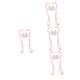 CLISPEED 4pcs Neck Massager Back Massager Body Roller Hair Stencils for Barbers Massagers Handheld Body Massager Cervical Massager Cervical Spine Massager Scroll Wheel Pink Pp Tool