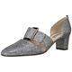 SJP by Sarah Jessica Parker Women's Anahita Closed-Toe Pumps, Silver (Silver Scintillate), 7.5 UK