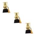 Toddmomy 3pcs Bear Trophy Toy Soccer Glass Trophies Competition Game Prop Football Trophy Toys for Kids Sports Trophy Kids Trophies Decor Crystal Student Doctor's Hat Luxury